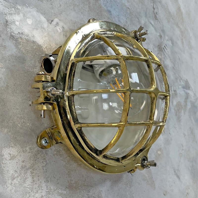 Ceiling lampNautical Marine Solid Aluminum & Brass Passageway Bulkhead on sale Mount Industrial Ship Light